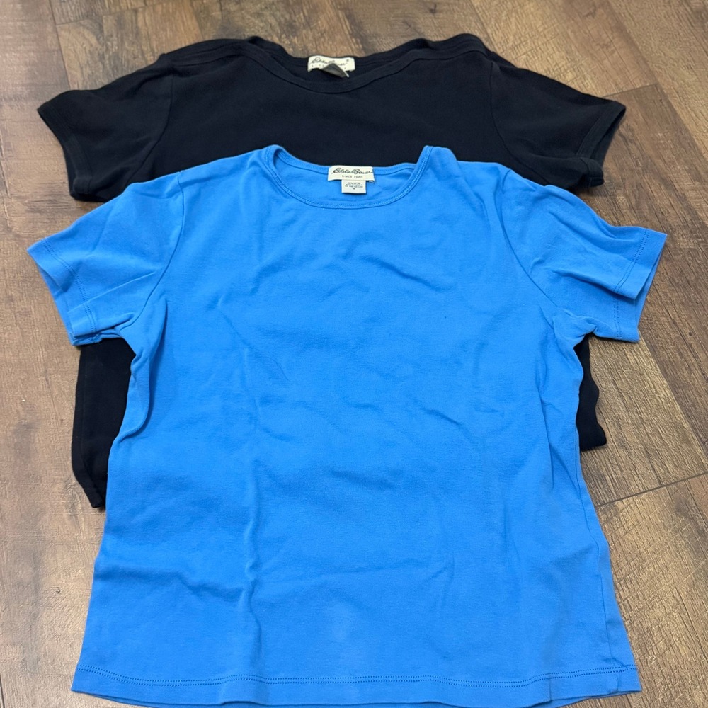 Eddie Bauer T-Shirt Bundle‎ Women Medium Blue Black